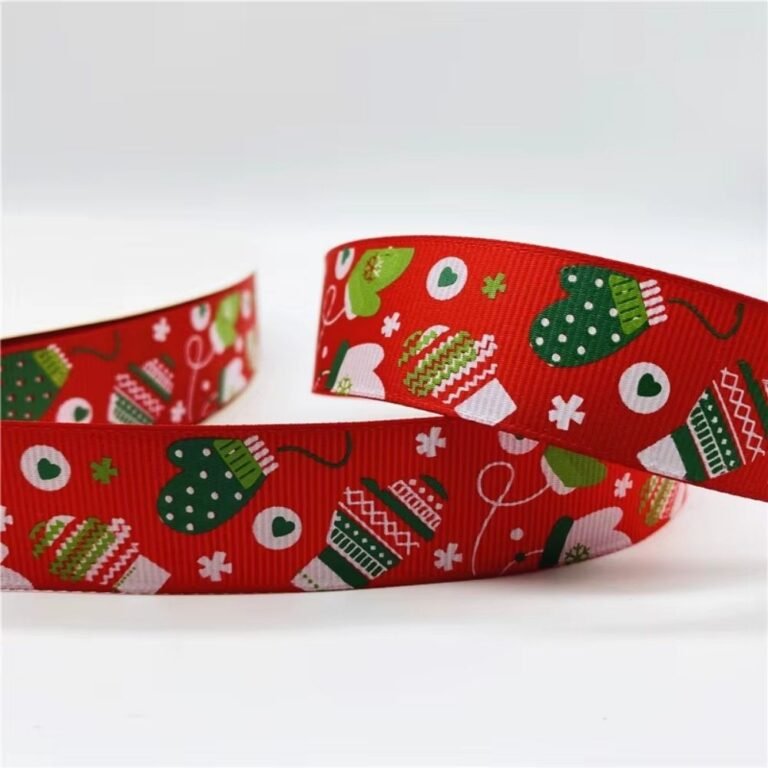 Ruban De Noel En Tissu 1