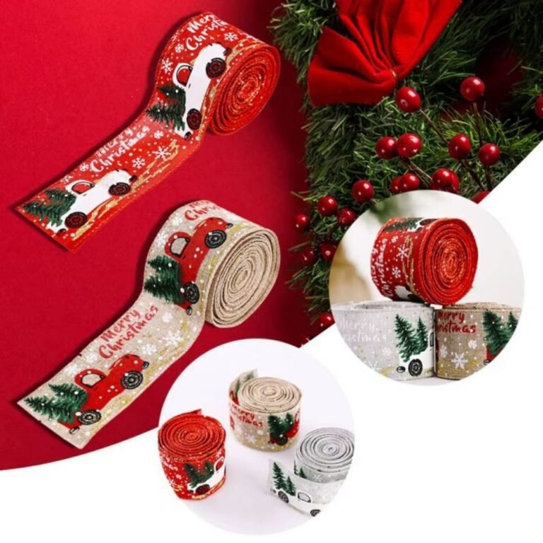 Ruban De Noel Pour Noeuds Et Couronnes 4
