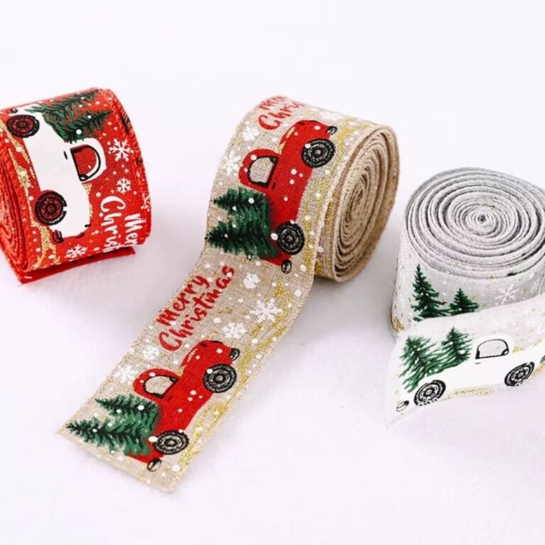 Ruban De Noel Pour Noeuds Et Couronnes