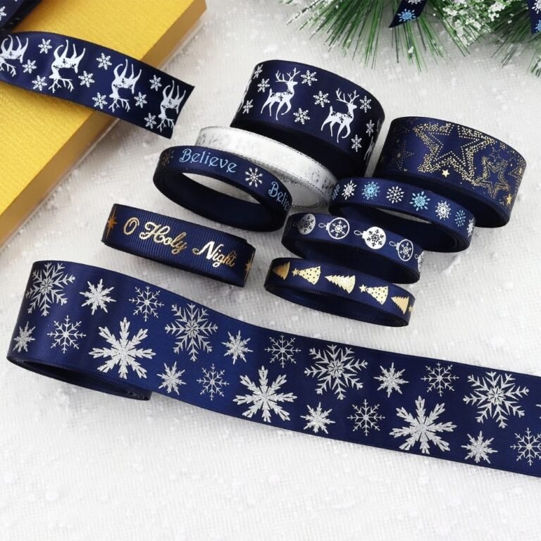 Ruban Noel Bleu 6