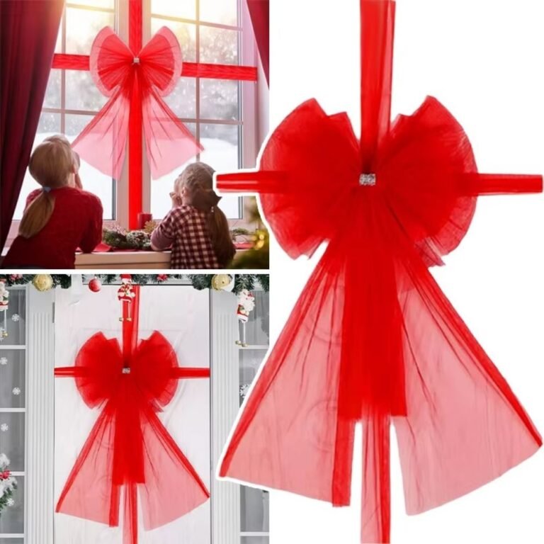 Ruban Rouge Porte Noel 1
