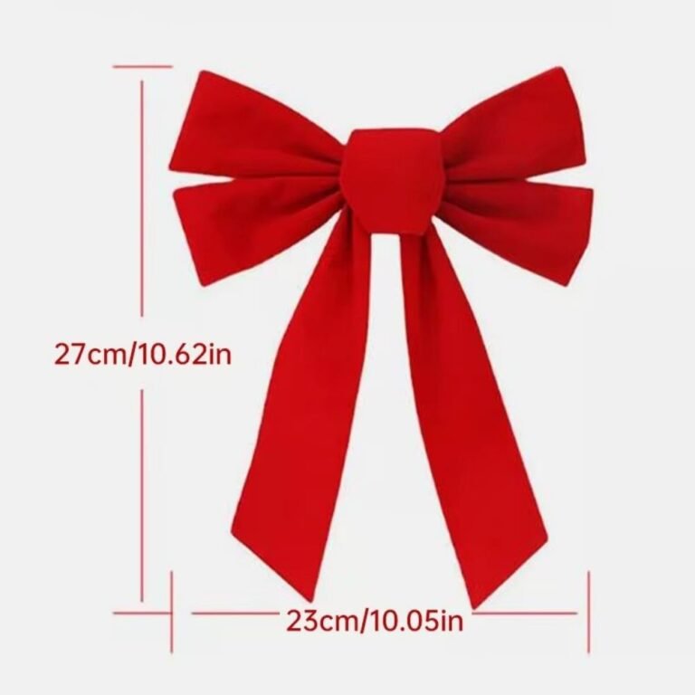 Ruban Rouge Porte Noel 2