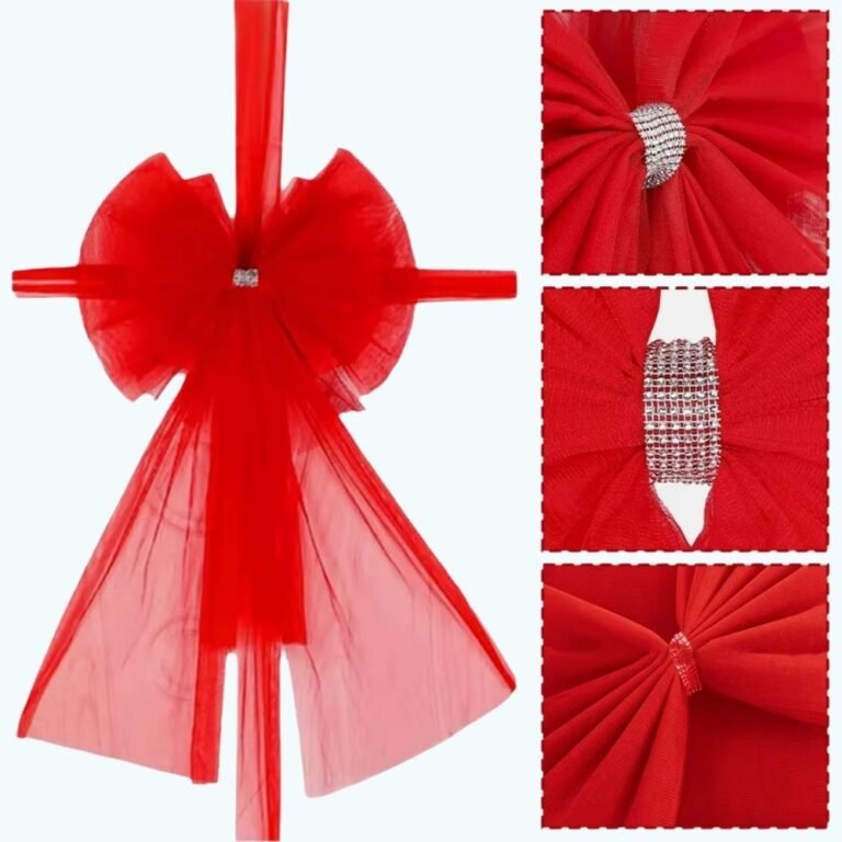 Ruban Rouge Porte Noel 3