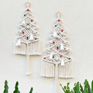 Sapin De Noel Mural En Macrame 2