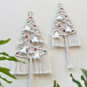Sapin De Noel Mural En Macrame 3