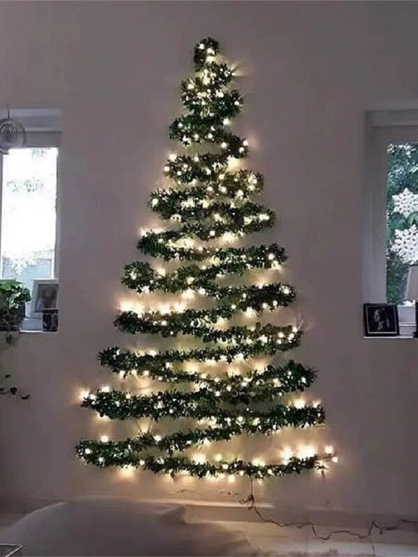 Sapin De Noel Mural Guirlande