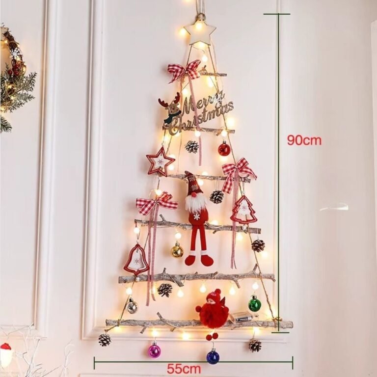 Sapin De Noel Mural Lumineux Rouge 1