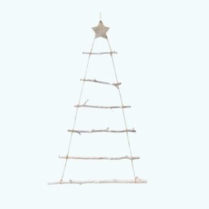Sapin Mural De Noel Bois Flotte 1