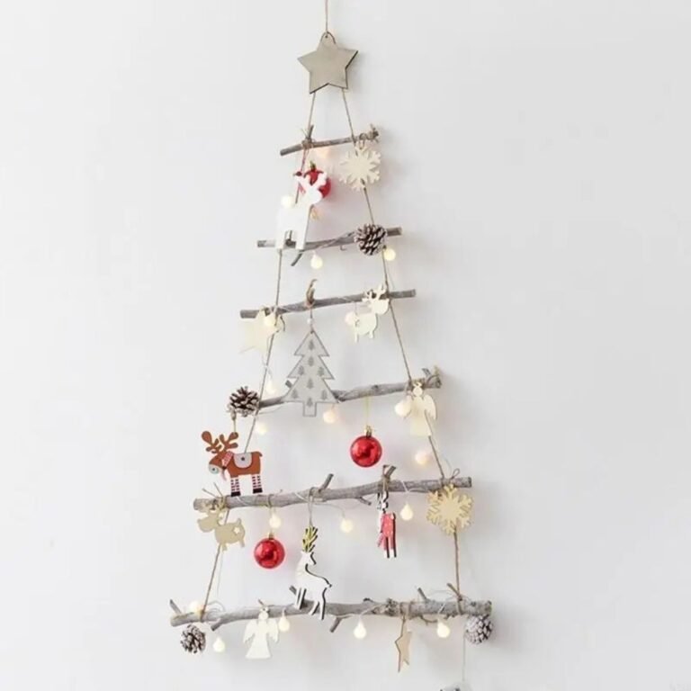 Sapin Mural De Noel Bois Flotte