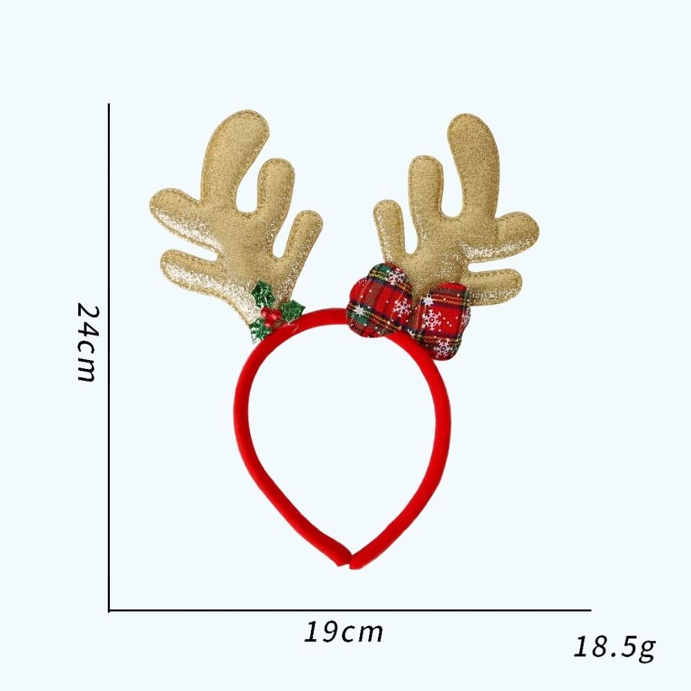 NJCXOLA 2 Pièces Tête de Noël pour Enfants & Adultes Serre Tete Renne Noel Serre Tete Noel Enfant Certette Noel