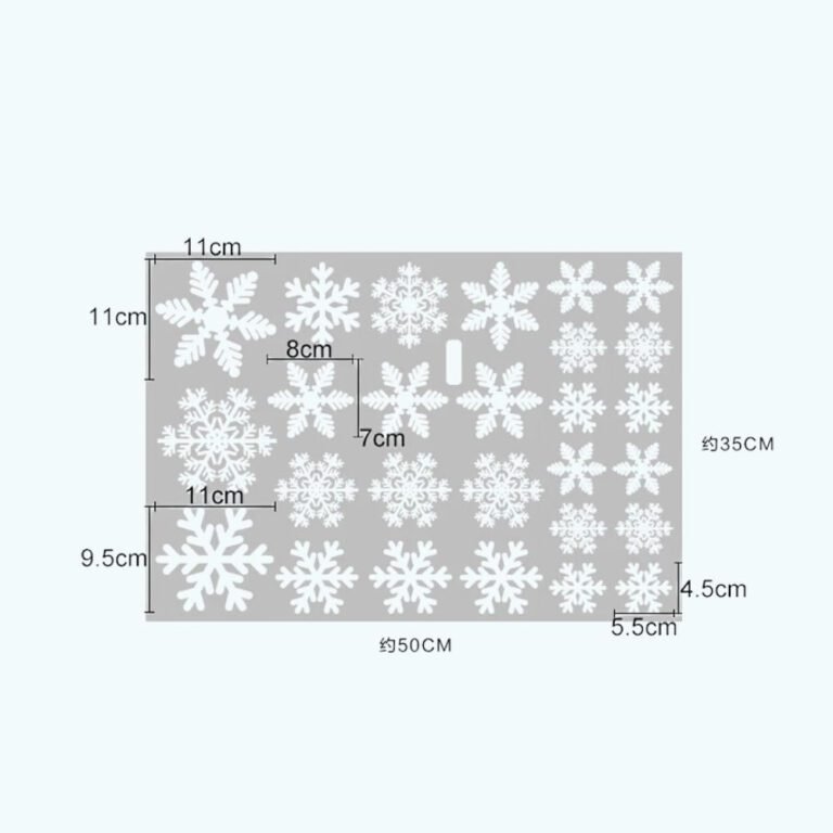 Stickers De Noel Flocons De Neige 1