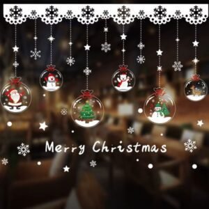 Stickers De Noel Vitrine Enneigee 1