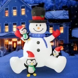 Structure De Noel Gonflable Bonhomme De Neige Facteur