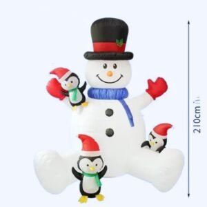 Structure De Noel Gonflable Bonhomme De Neige Facteur 4