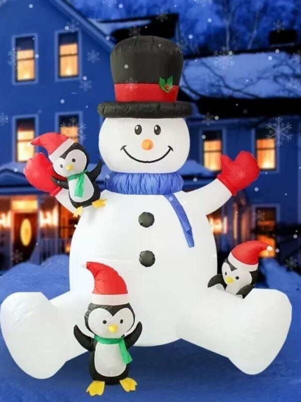 Structure De Noel Gonflable Bonhomme De Neige Facteur