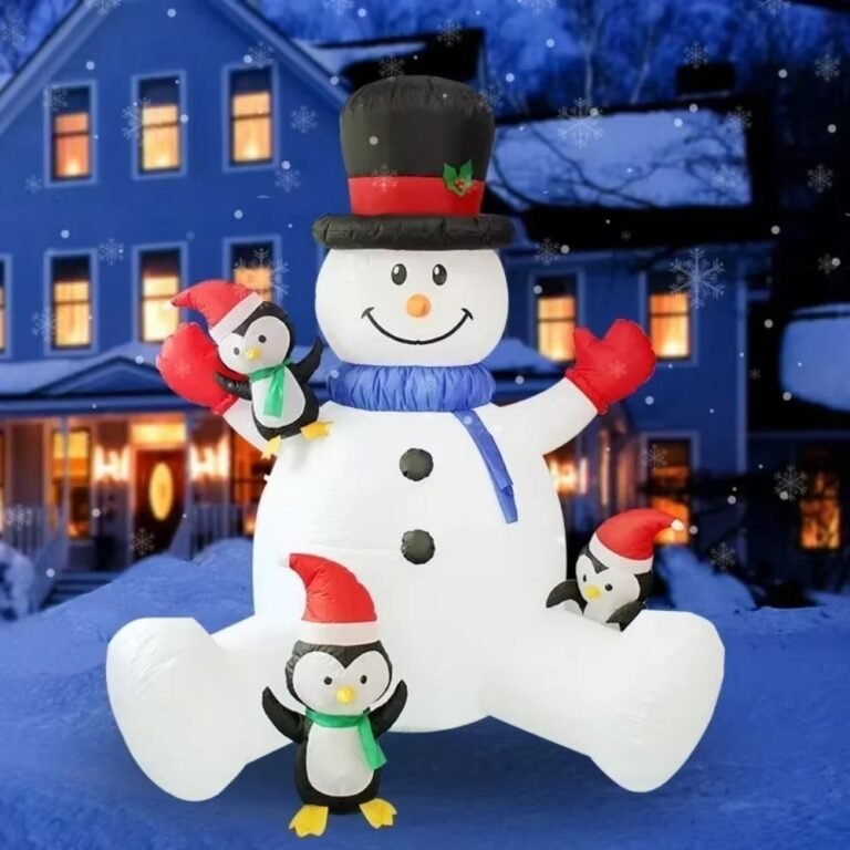 Structure De Noel Gonflable Bonhomme De Neige Facteur