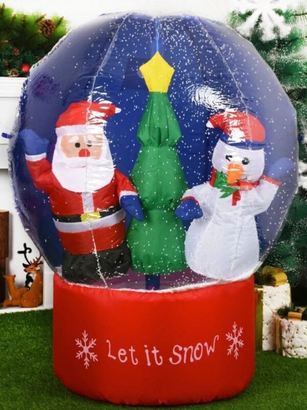 Structure De Noel Gonflable Boule De Neige Let It Snow
