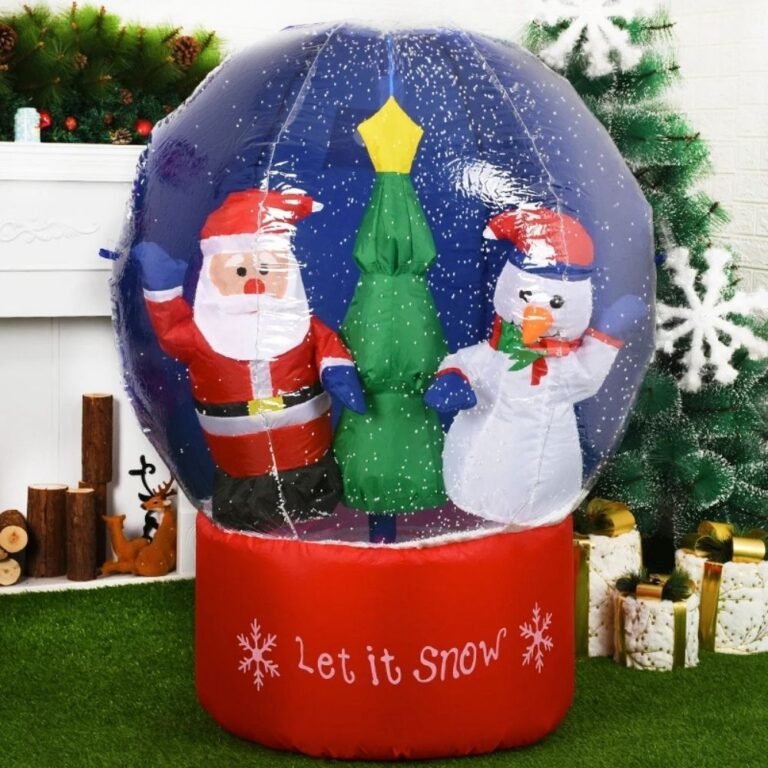 Structure De Noel Gonflable Boule De Neige Let It Snow