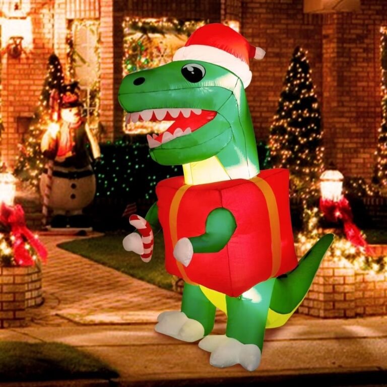 Structure De Noel Gonflable Dinosaure De Noel 1
