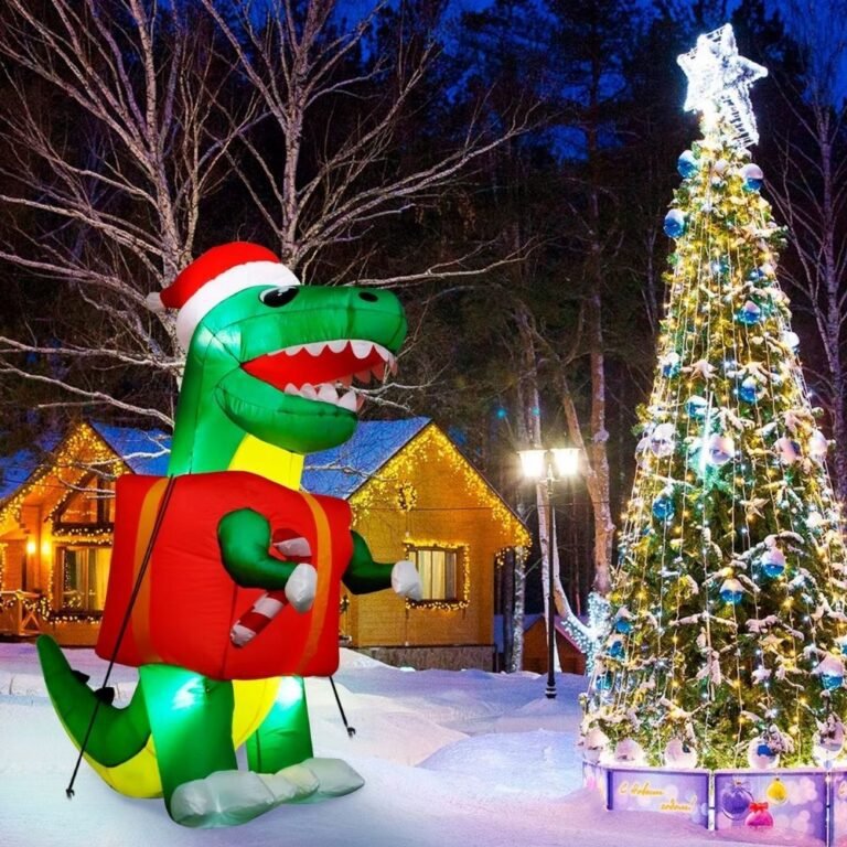 Structure De Noel Gonflable Dinosaure De Noel 4