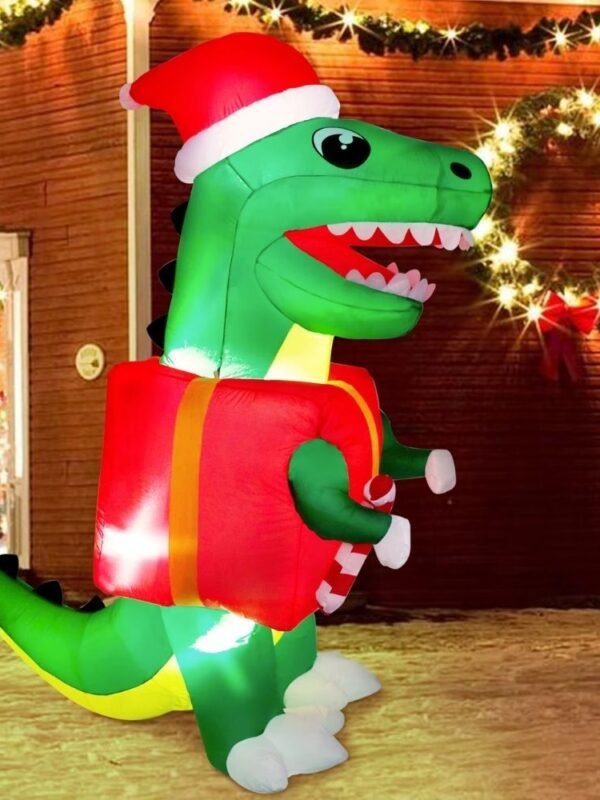 Structure De Noel Gonflable Dinosaure De Noel