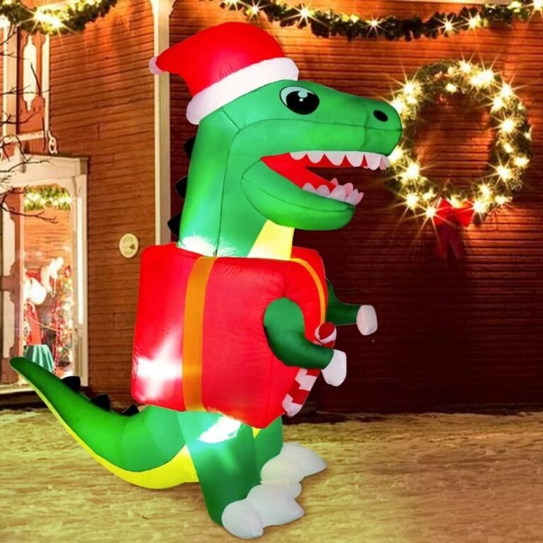 Structure De Noel Gonflable Dinosaure De Noel