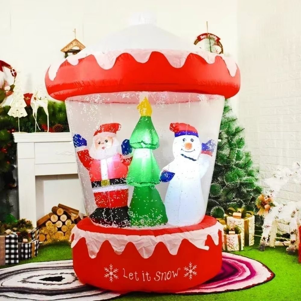 Vente structure gonflable décorative père noël