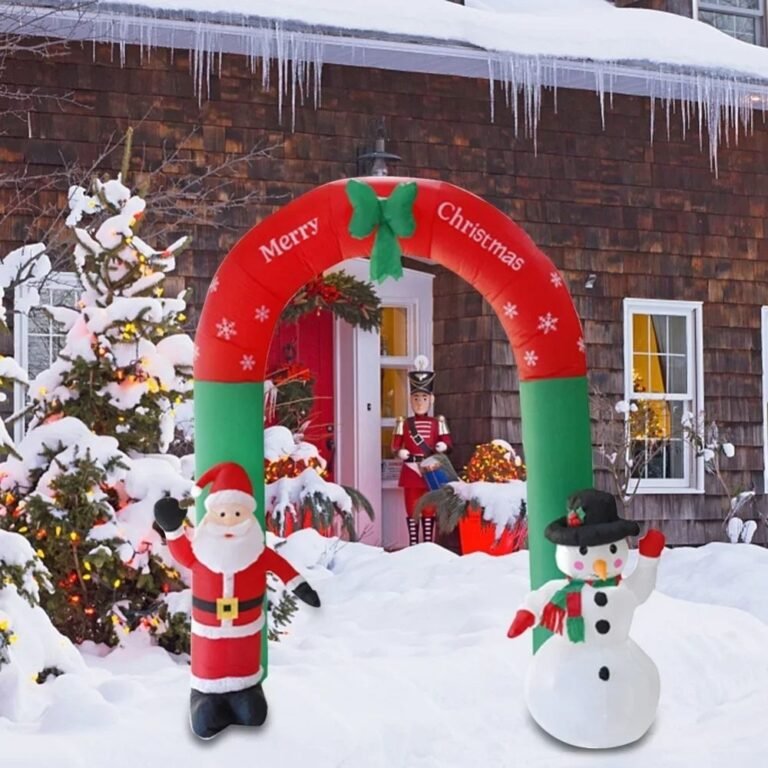 Structure De Noel Gonflable Merry Christmas