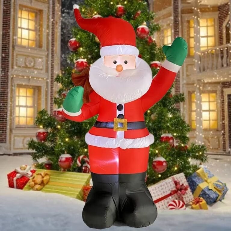 Structure De Noel Gonflable Pere Noel Avec Sa Hotte 2