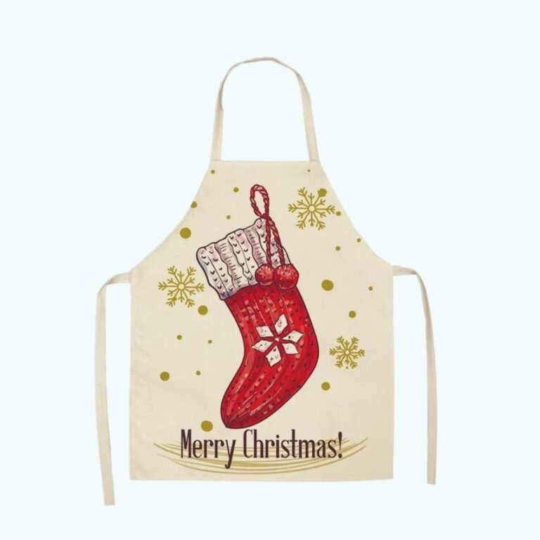 Tablier De Noel Beige 1