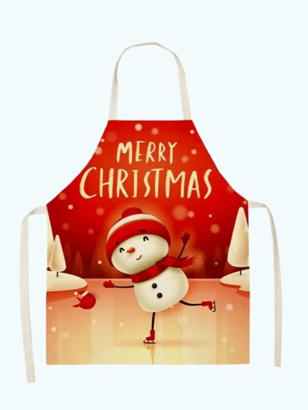 Tablier De Noel Bonhomme De Neige 1