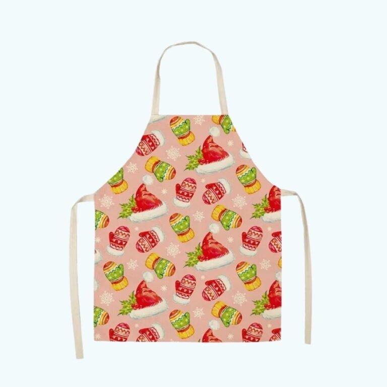 Tablier De Noel Noel Rose Fonce 1