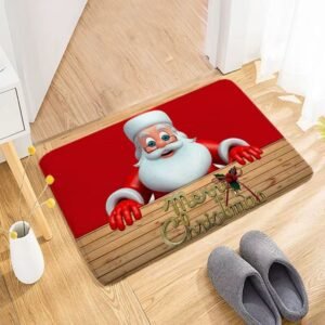 Tapis De Noel Pere Noel Avec Lunettes 1