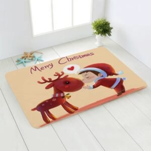 Tapis De Noel Renne Et Enfant 1