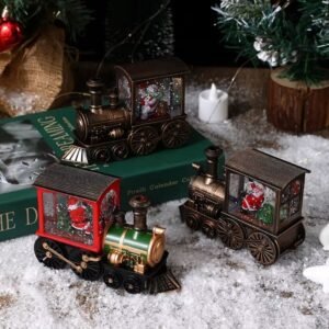 Train De Noel Boule A Neige 1