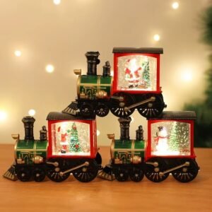 Train De Noel Boule A Neige