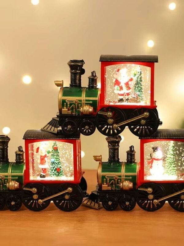 Train De Noel Boule A Neige