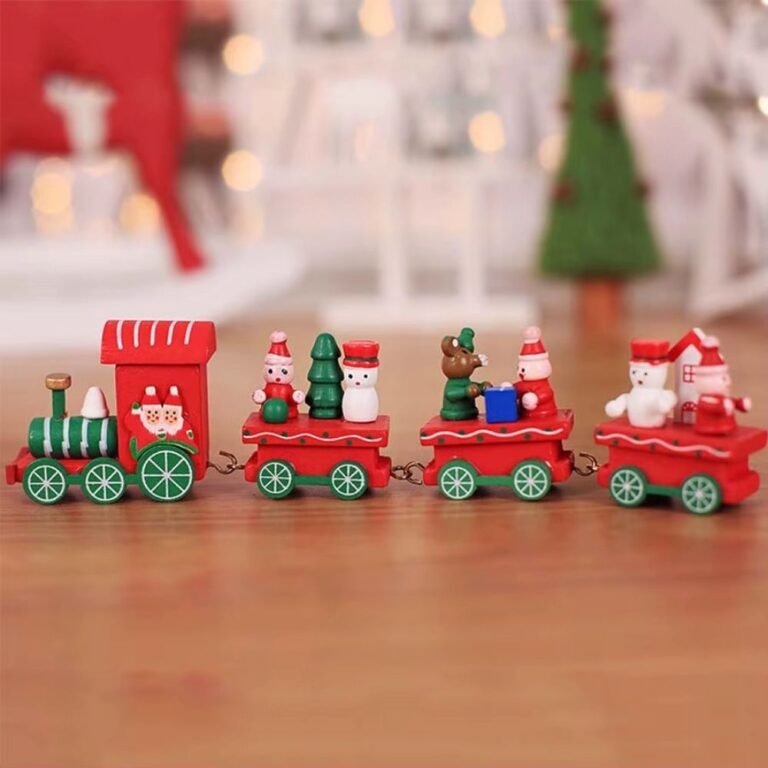 Train De Noel En Bois