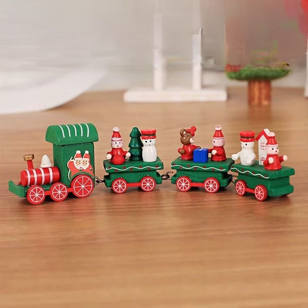 Ensemble de Train de Noël Classique - AZWIX - Jouet Électrique - Rouge Ensemble de Train de Noël Classique - AZWIX - Jouet Électrique - Rouge