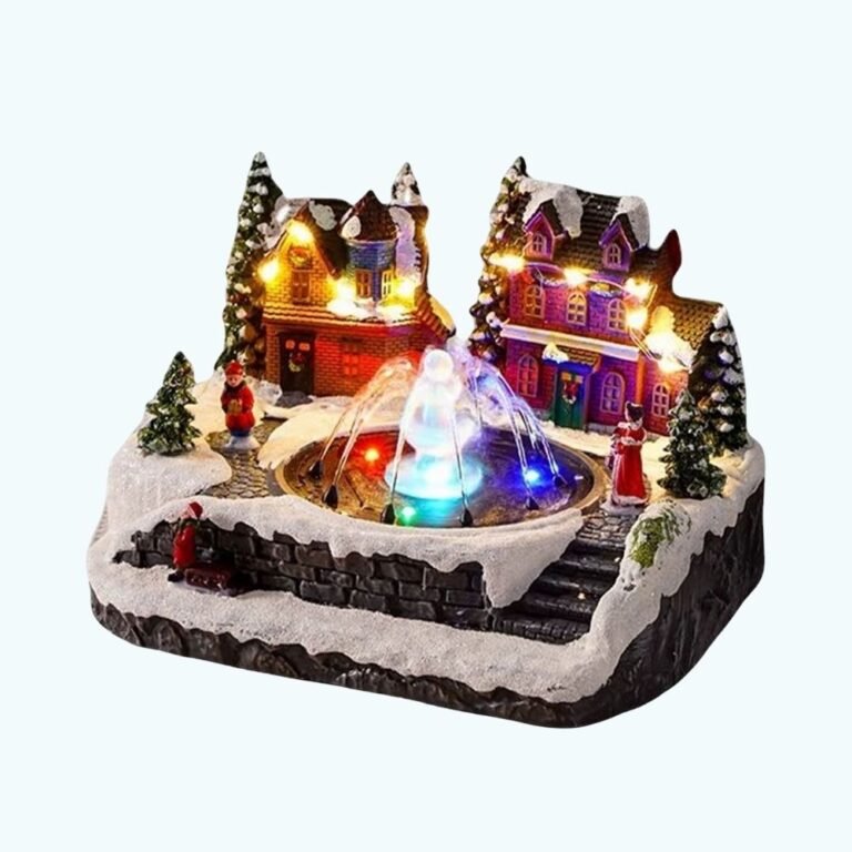 Village Lumineux De Noel Fontaine 2