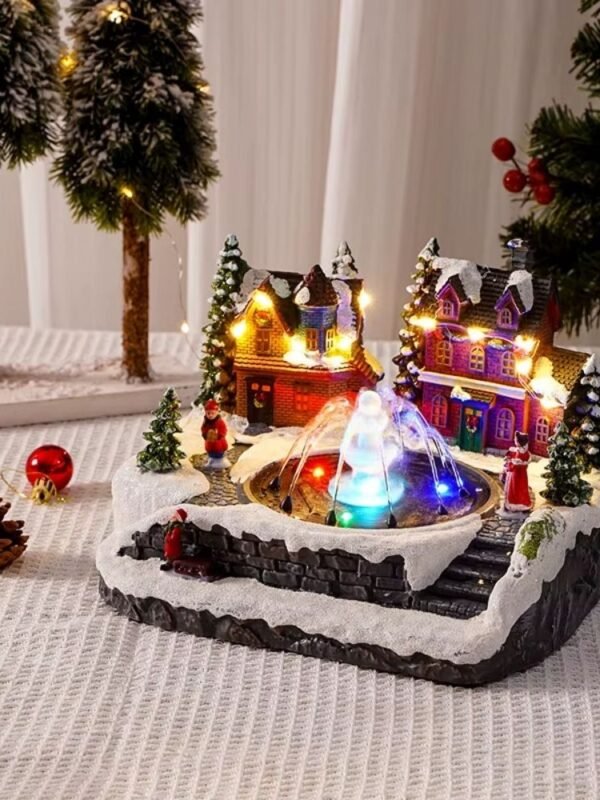 Village Lumineux De Noel Fontaine