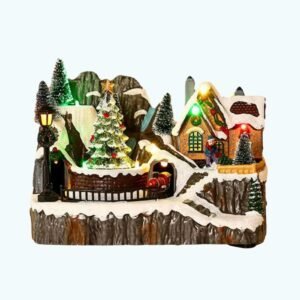 Village Lumineux De Noel Le Chalet 1